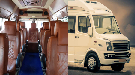 12 Seater Maharaja Luxury Tempo Traveller On Rent